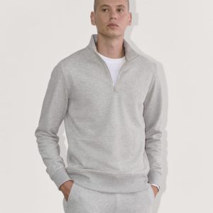 The Off-Duty Terry Quarter-Zip | Heathered Grey
