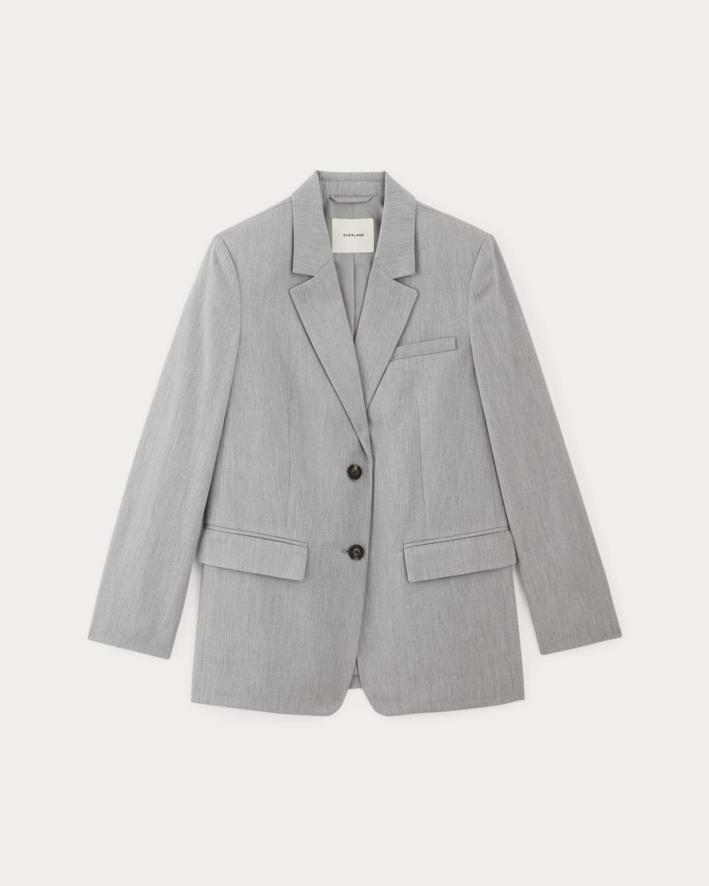 The Oversized Blazer in Buttersmooth | Heather Steel - Image 2