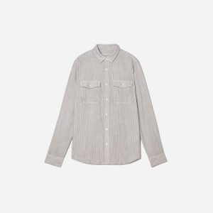 The Long-Sleeve Summer Shirt | Black / White