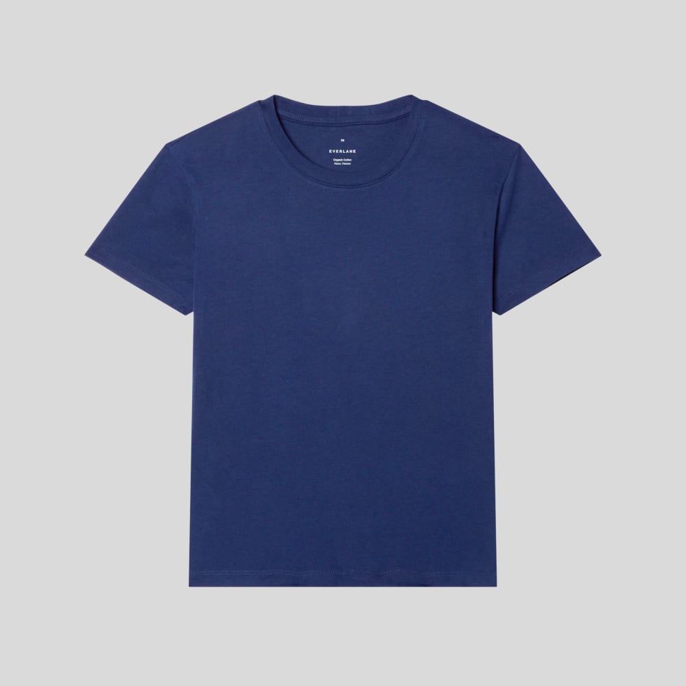 The Box-Cut Tee in Essential Cotton | Ocean Cavern | No Pocket - Image 2