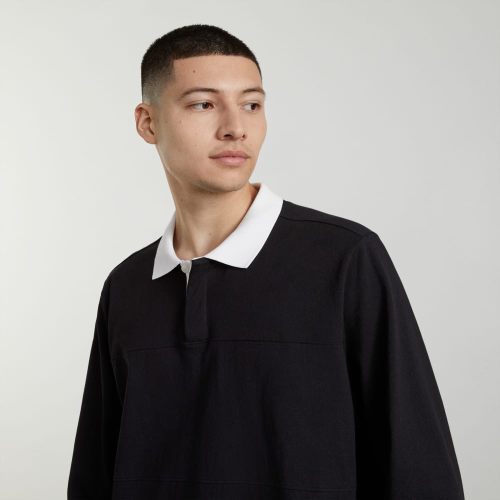 The Premium-Weight Rugby Shirt | Black - Image 3