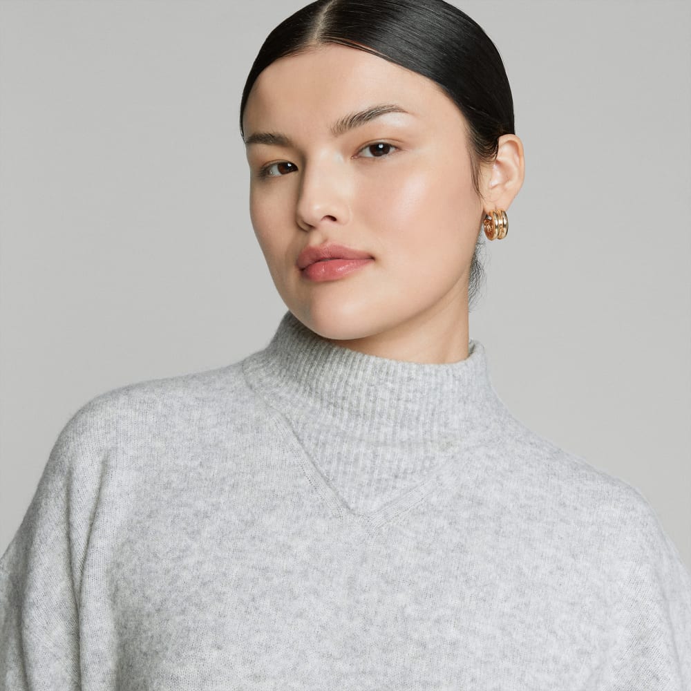 The Cozy-Stretch Pullover | Heathered Grey - Image 4