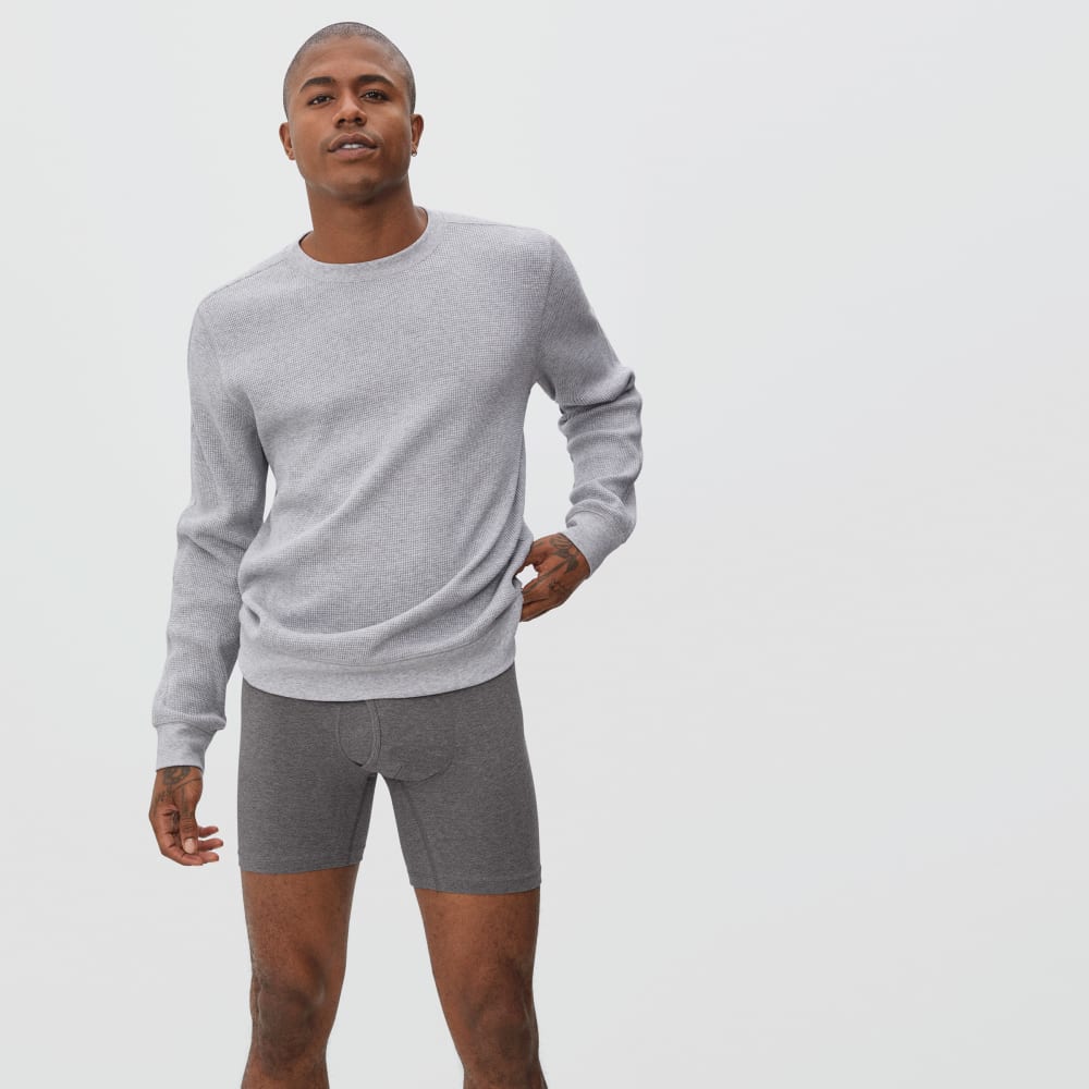 The Supima® Longer Boxer Brief | Uniform | Heather Charcoal