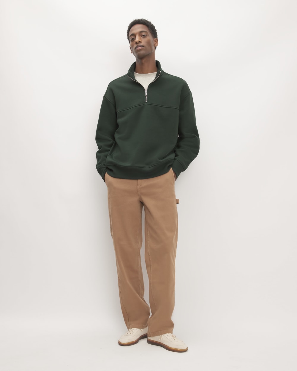 The ReTrack Fleece Half-Zip | Scarab - Image 3