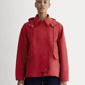 The Short Anorak | Berry Red