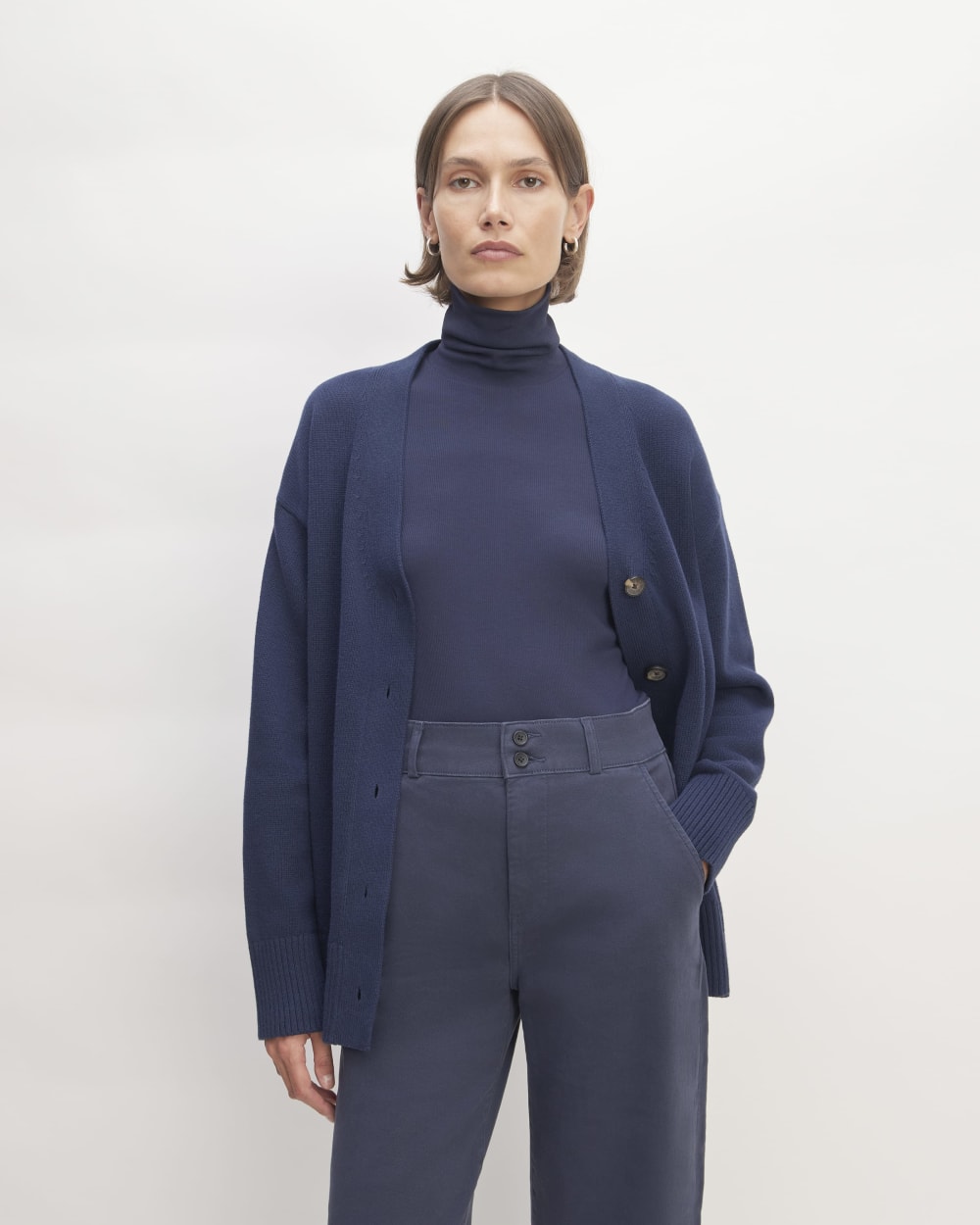 The Organic Cotton Cardigan | Navy