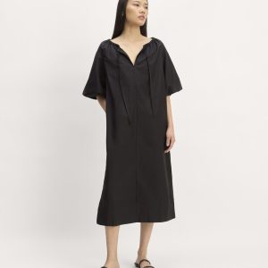 The Supima? Puff-Sleeve Dress | Black