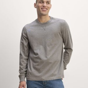The Premium-Weight Relaxed Crew | Heathered Mid-Grey