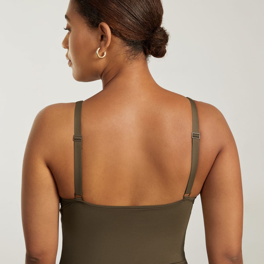 The V-Neck One-Piece | Beech - Image 4