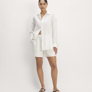 The Linen Easy Short | White