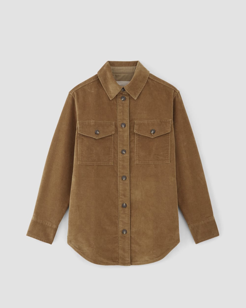 The Corduroy Oversized Shirt Jacket | Toasted Coconut - Image 2