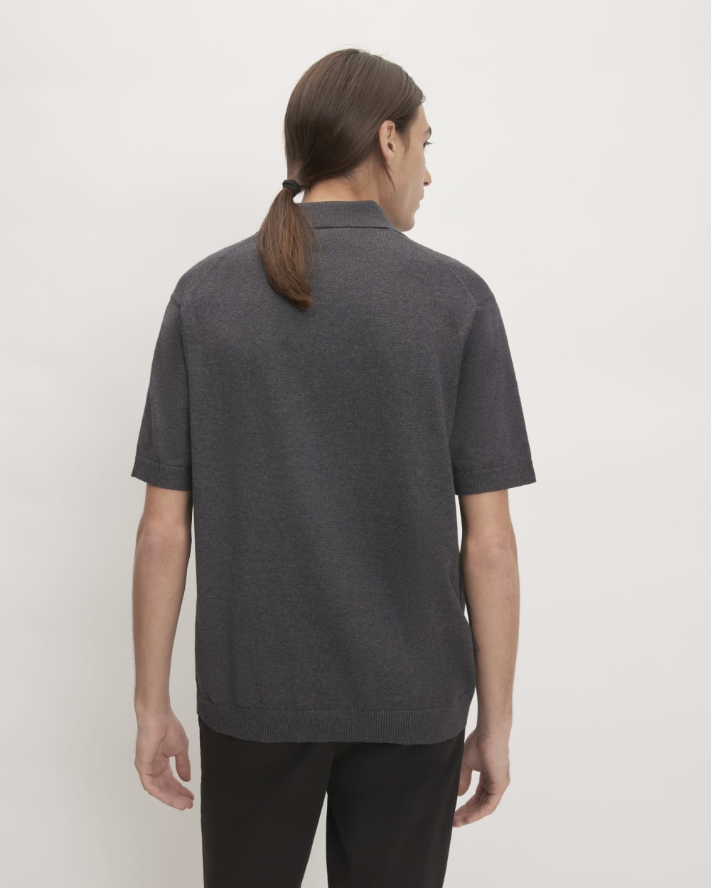 The No-Sweat Polo | Heather Ash - Image 3