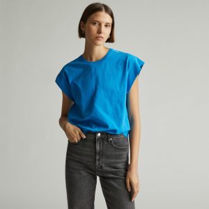 The Muscle Tee in Essential Cotton | Brilliant Blue