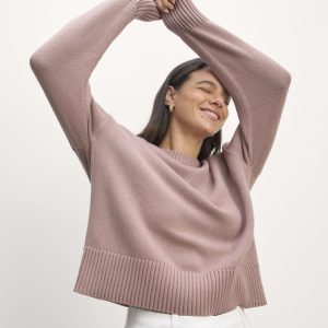 The Boxy Sweater in Everyday Cotton | Dusty Rose