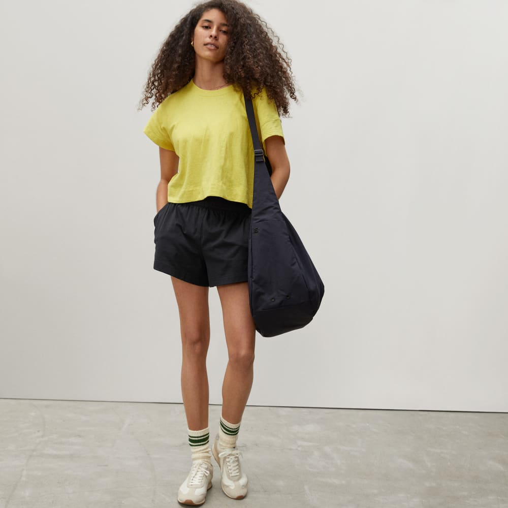 The Retro Jersey Short | Black - Image 7