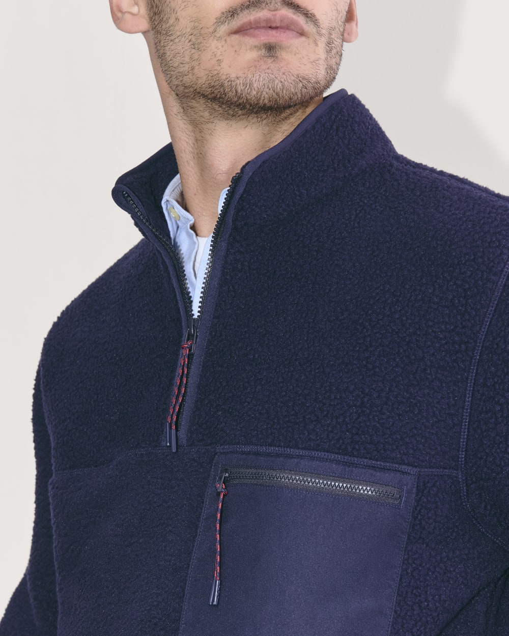 The Teddy Quarter-Zip Fleece | Navy - Image 6