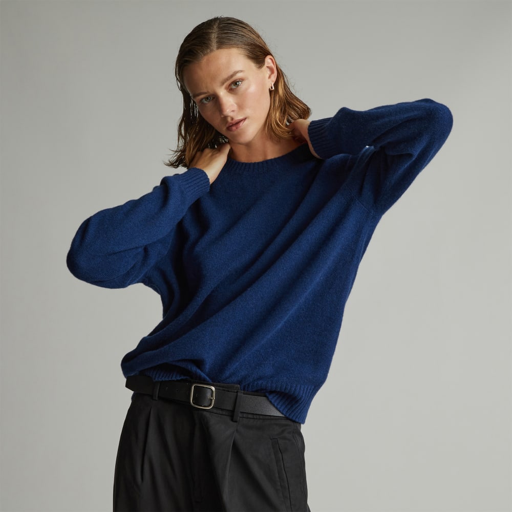 The Everyone Cashmere Crew | Bright Navy - Image 6
