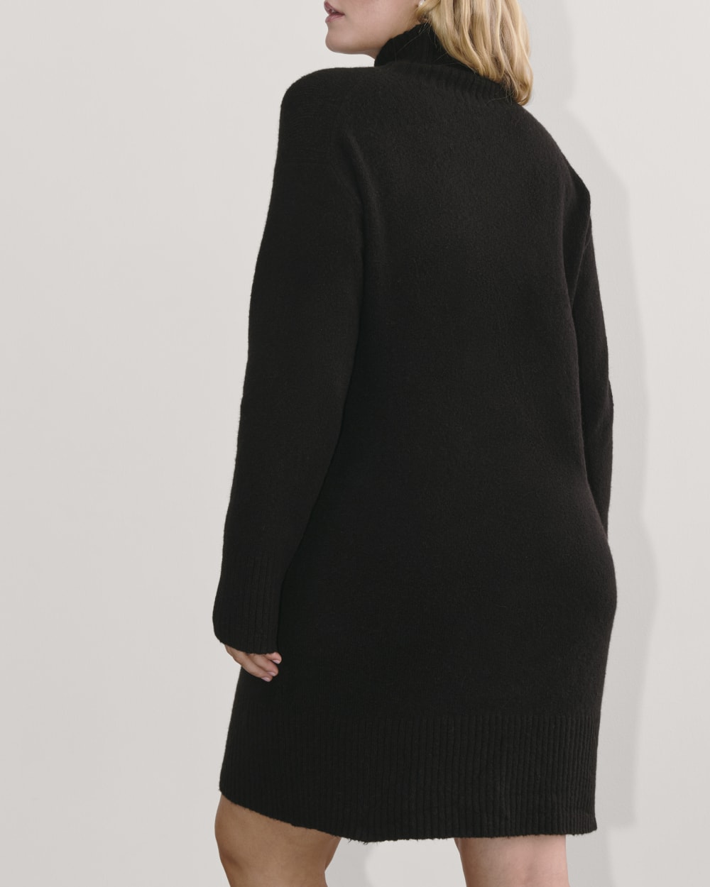 The Sweater Dress in Plush Cotton | Black - Image 5
