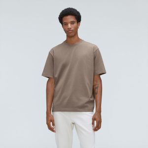 The Premium-Weight Relaxed Crew | Uniform | Taupe Grey