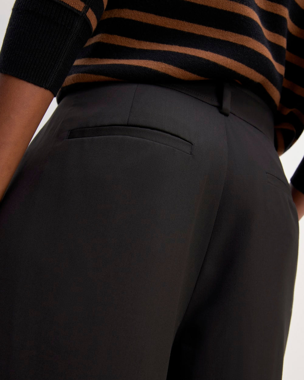 The Italian Wool Way-High® Drape Pant | Black - Image 5