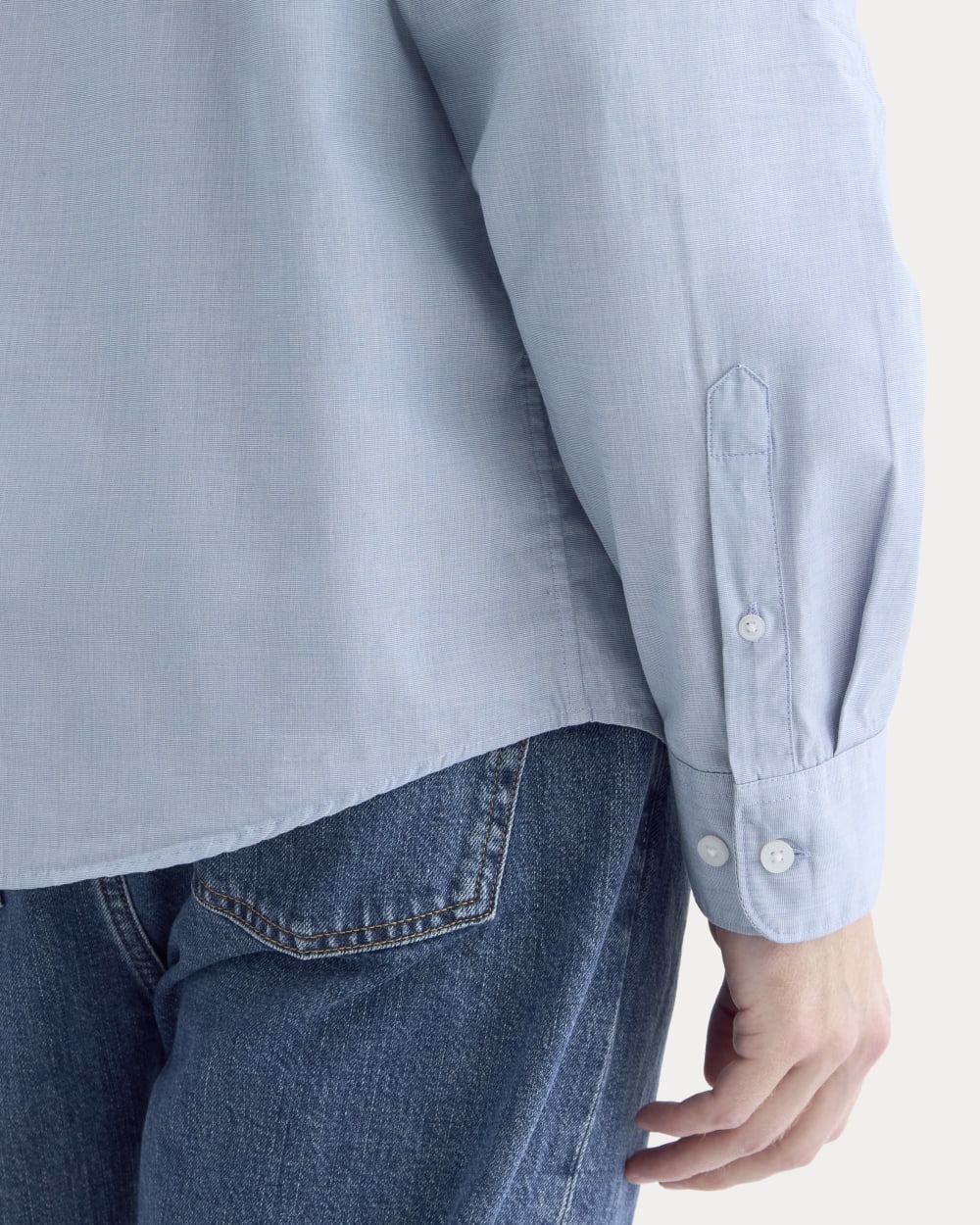 Washed Poplin Shirt | Dutch Blue - Image 4