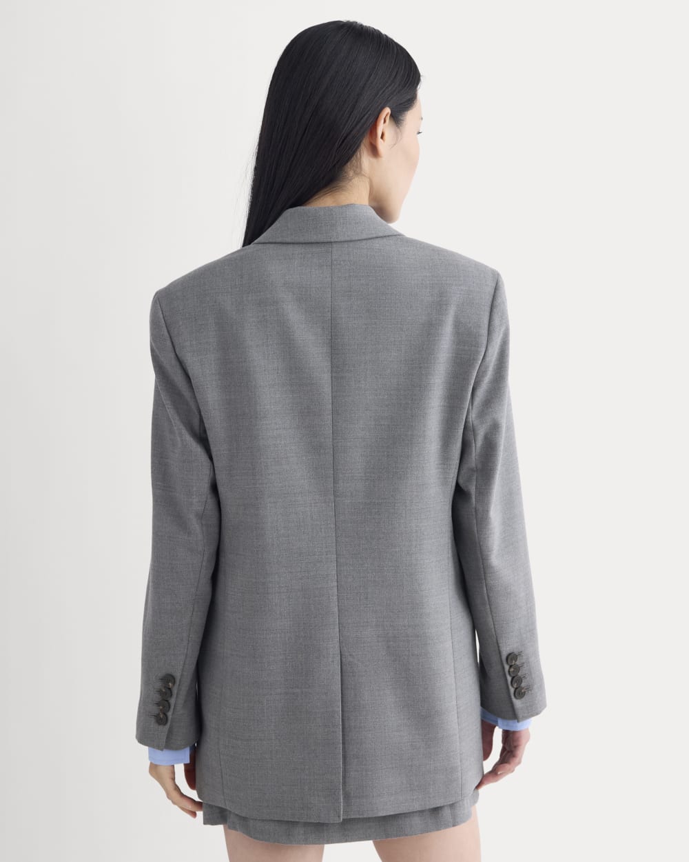 Blazer in Tailor Twill | Heather Graphite - Image 5