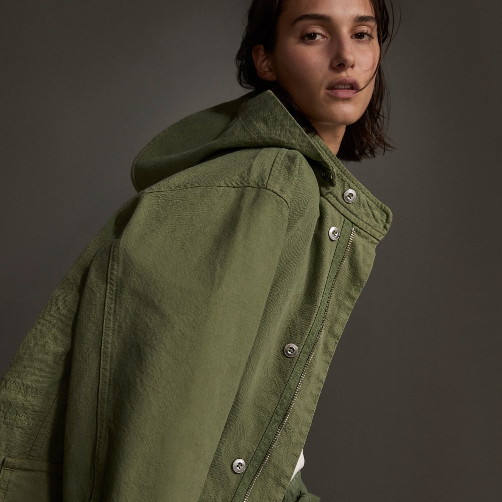 The Canvas Organic Cotton Parka | Forest Green - Image 6