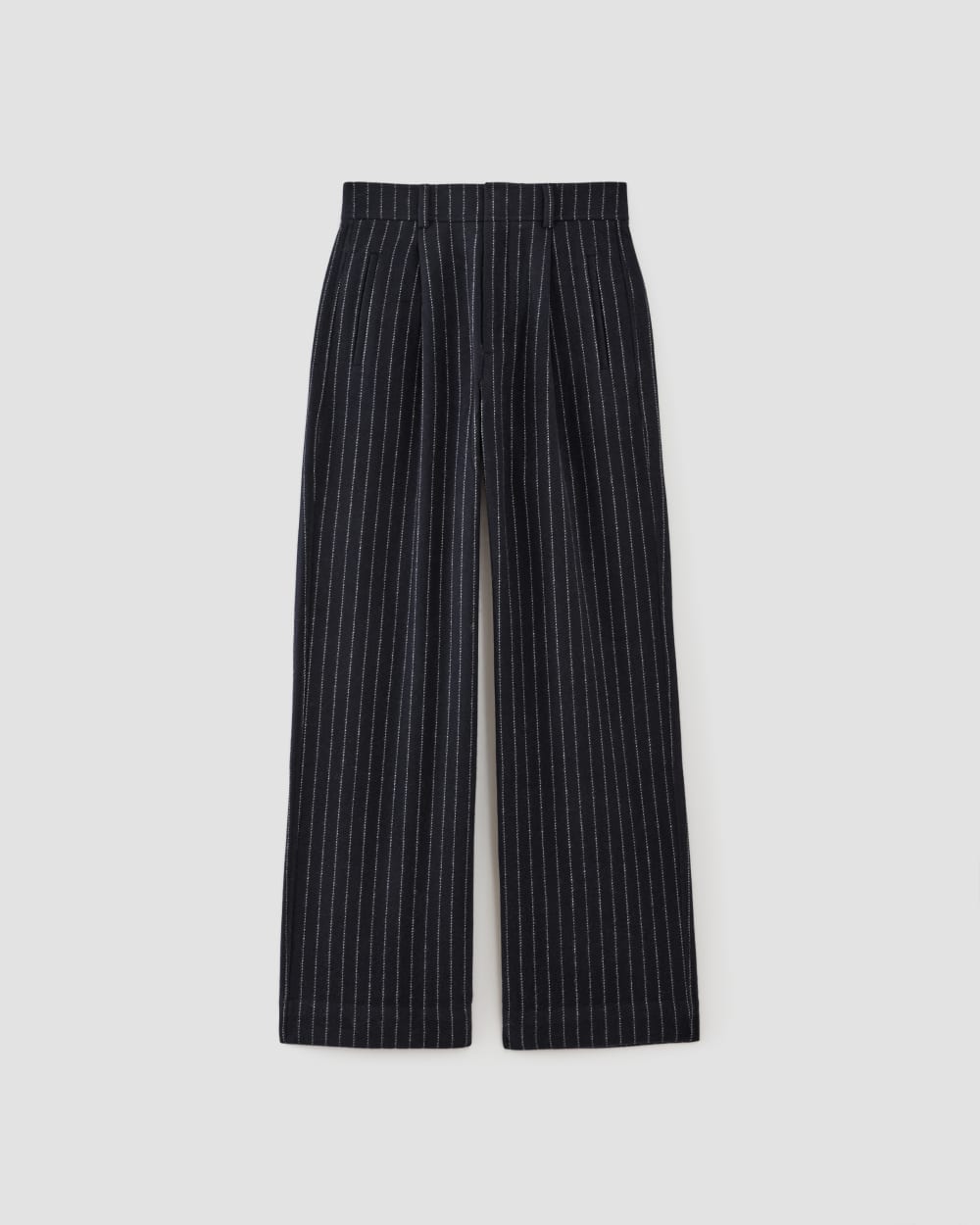 The ReWool® Way-High Drape Pant | Navy / Bone - Image 2