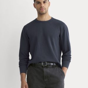 Thermal Crew in Cozy Waffle | Navy