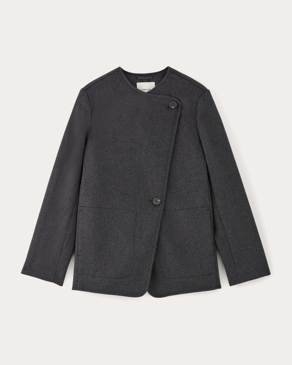 The October Coat | Dark Charcoal Melange - Image 2