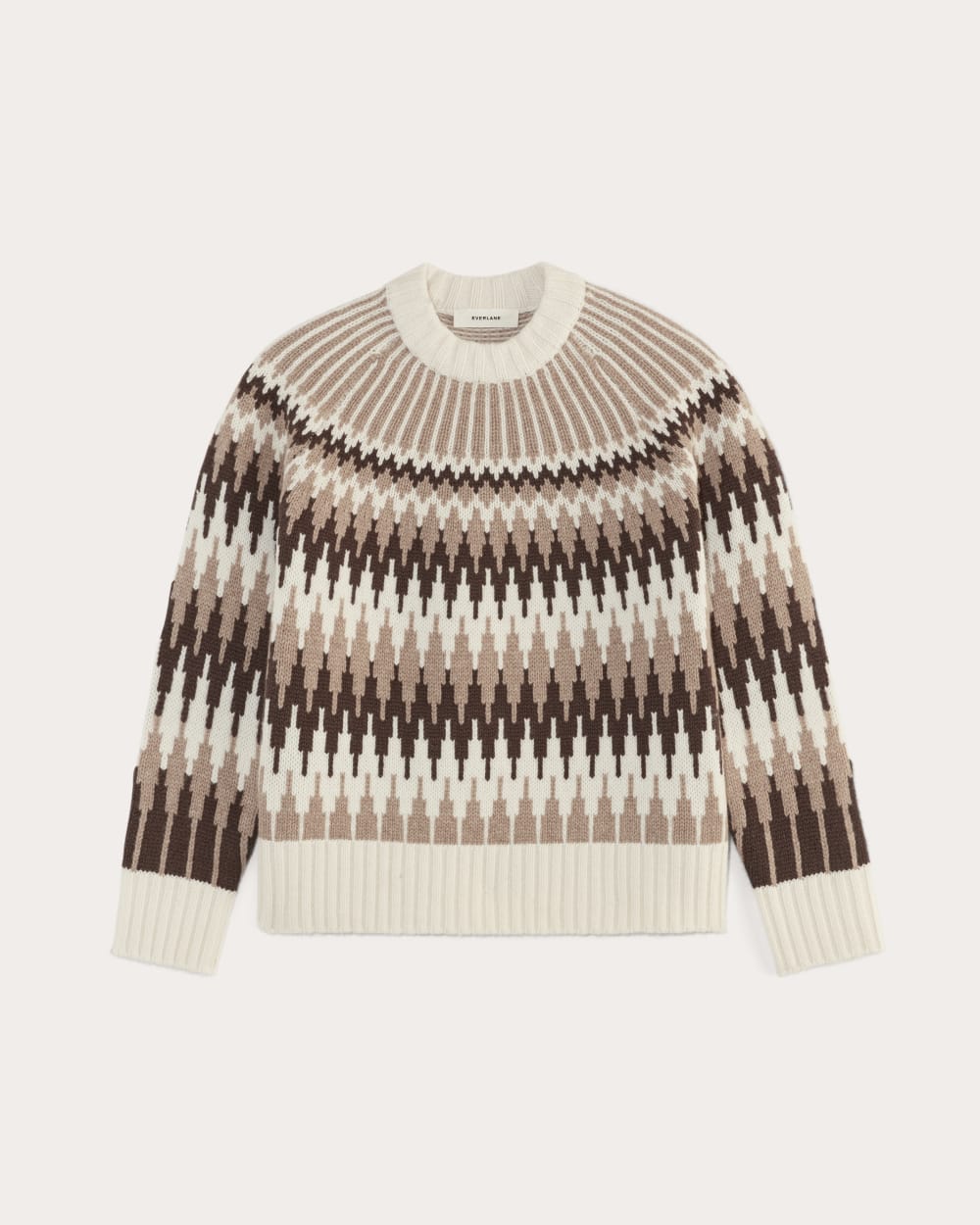 The Fair Isle Crew | Bone / Brown Fair Isle - Image 2