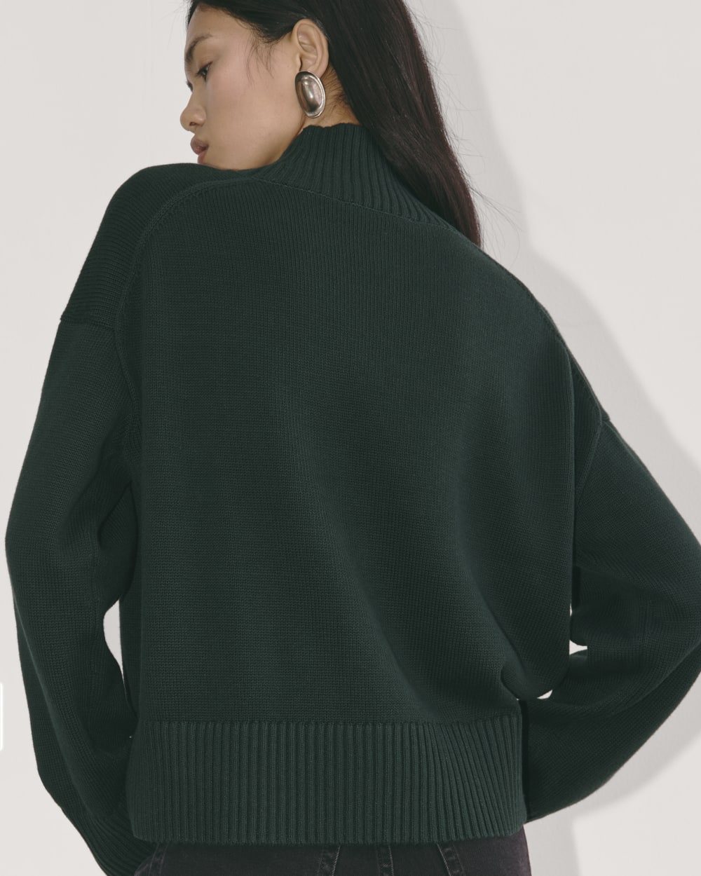The Boxy Turtleneck in Everyday Cotton | Scarab - Image 4