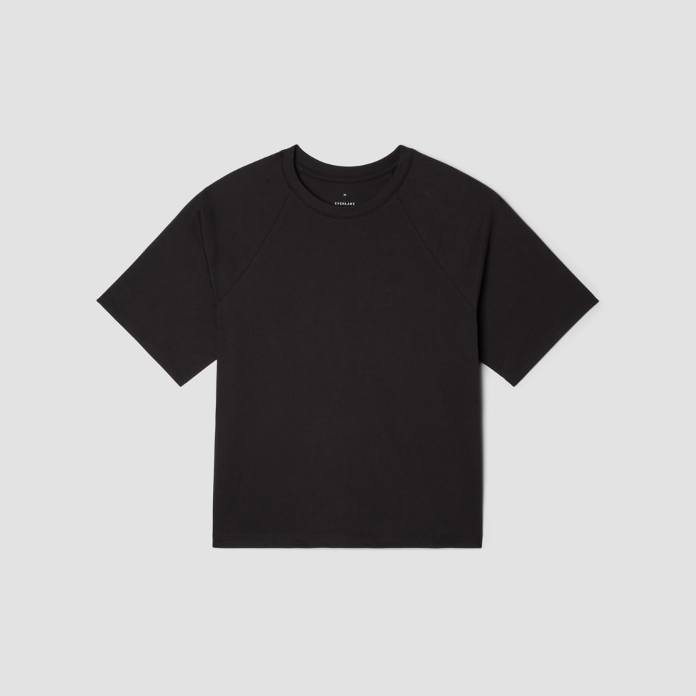 The Organic Cotton Raglan Tee | Black - Image 2