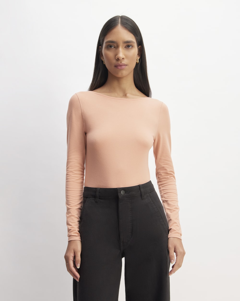 The Supima? Form Scoop-Back Tee | Blush Pink