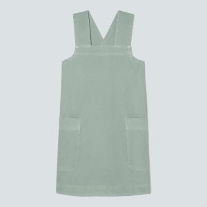 The Cross-Back Apron Mini Dress | Sea Glass