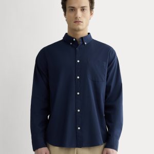 The Washed Poplin Shirt | Navy