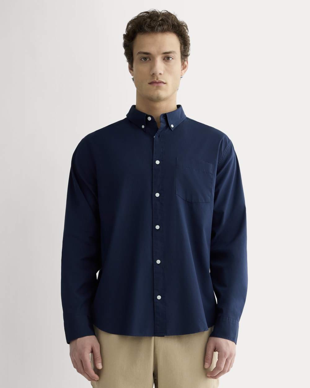 The Washed Poplin Shirt | Navy