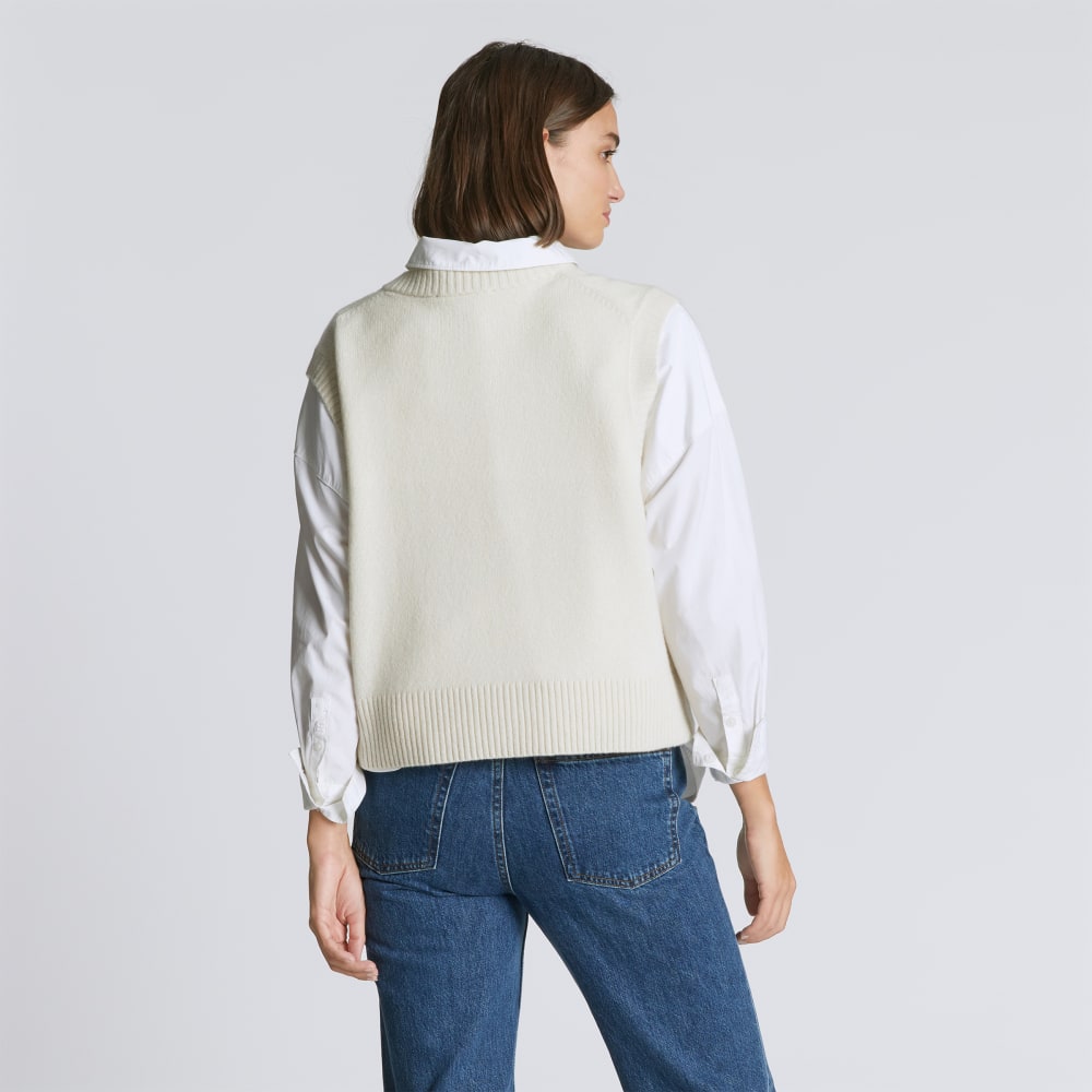 The Cashmere Vest | Bone - Image 3