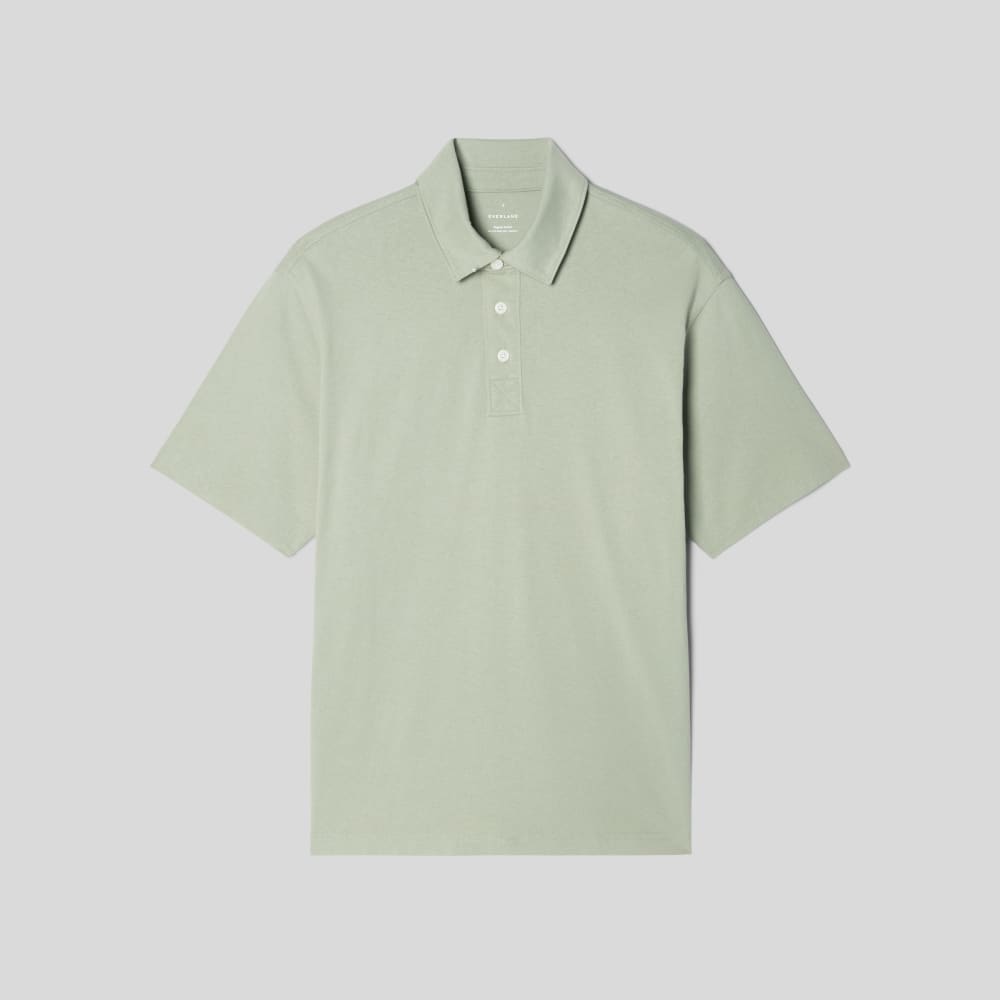 The Premium Weight Relaxed Polo | Seagrass - Image 2