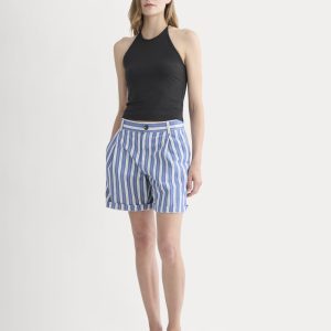 The Pleated Chino Short | Dutch Blue / Natural