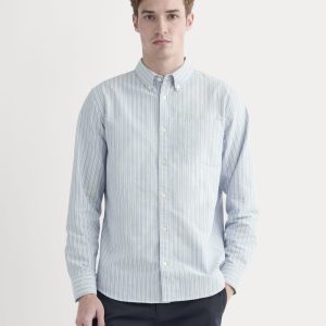 The Slim Oxford Shirt | Summer Sky Stripe | Standard