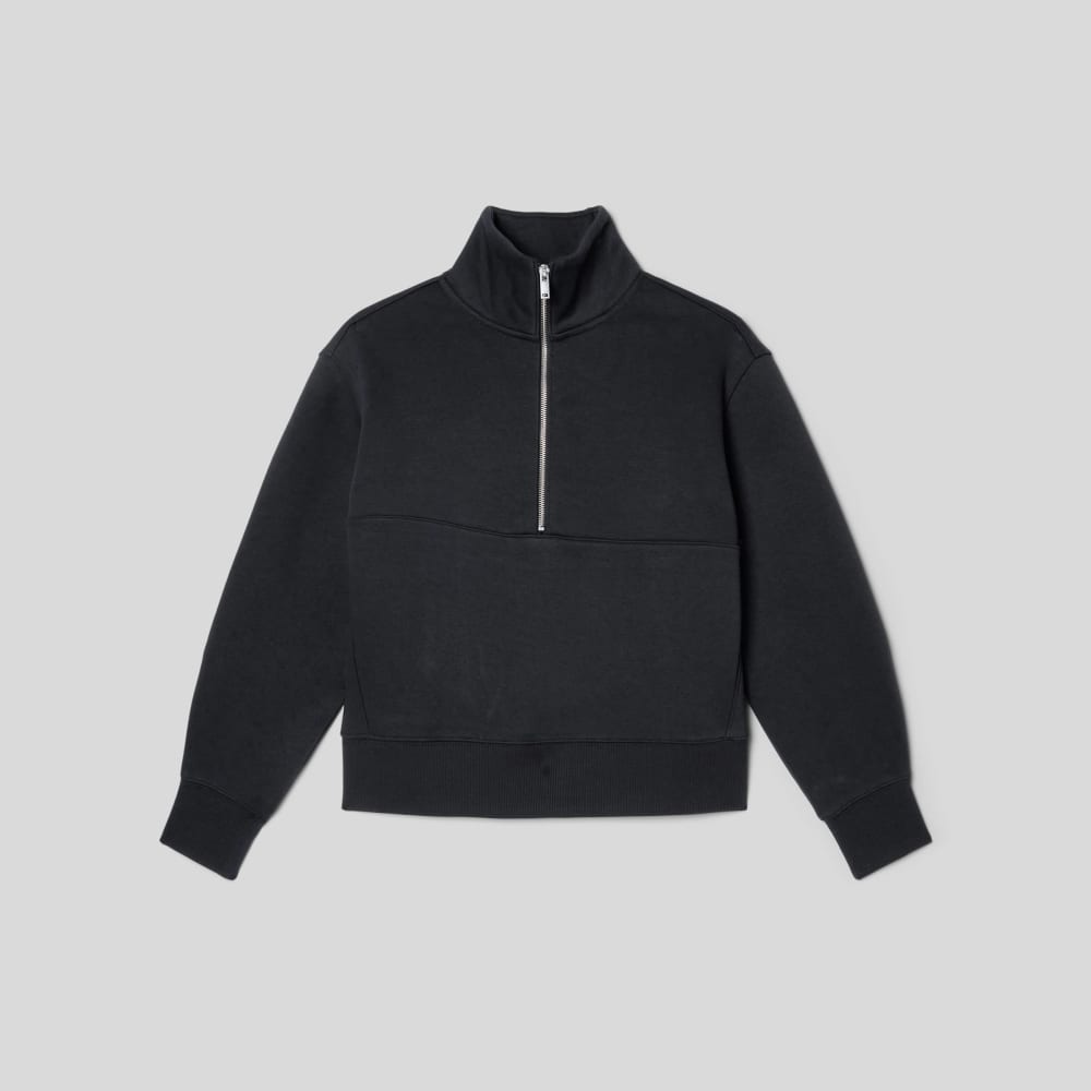 The ReTrack Half-Zip Sweatshirt | Black - Image 2