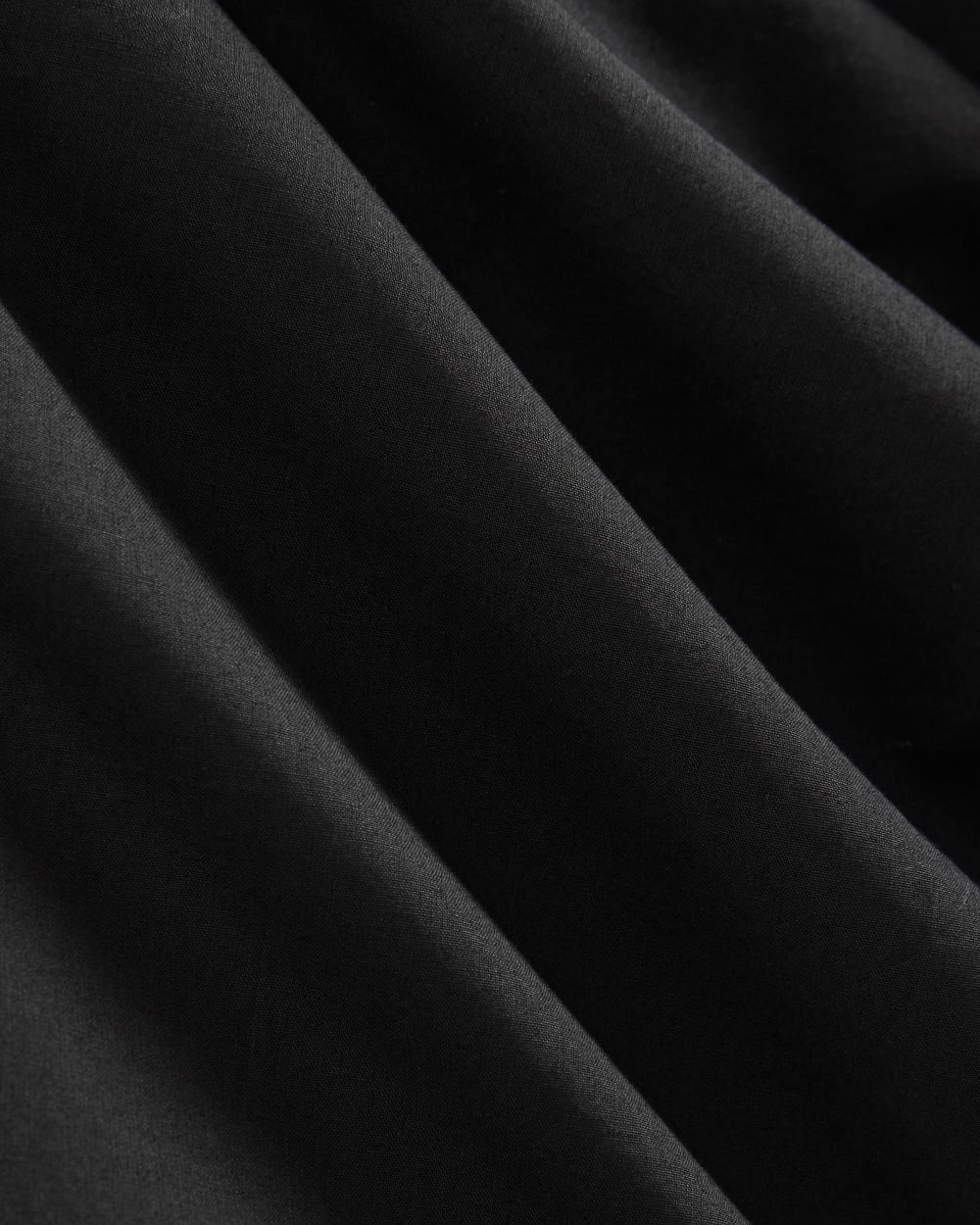 The Drawcord Shirtdress in Ultrasoft Cotton | Black - Image 5