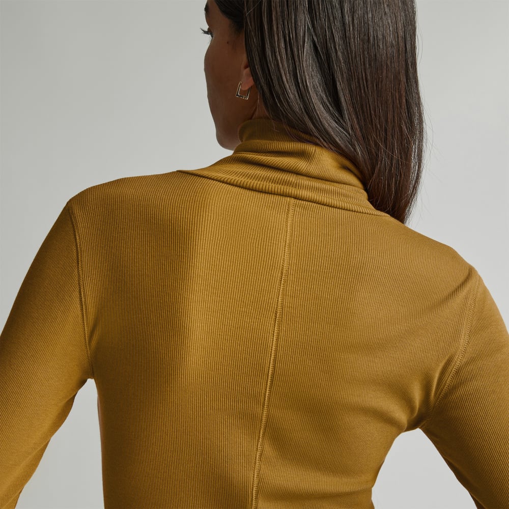 The Luxe Micro-Rib Turtleneck | Tapenade - Image 5