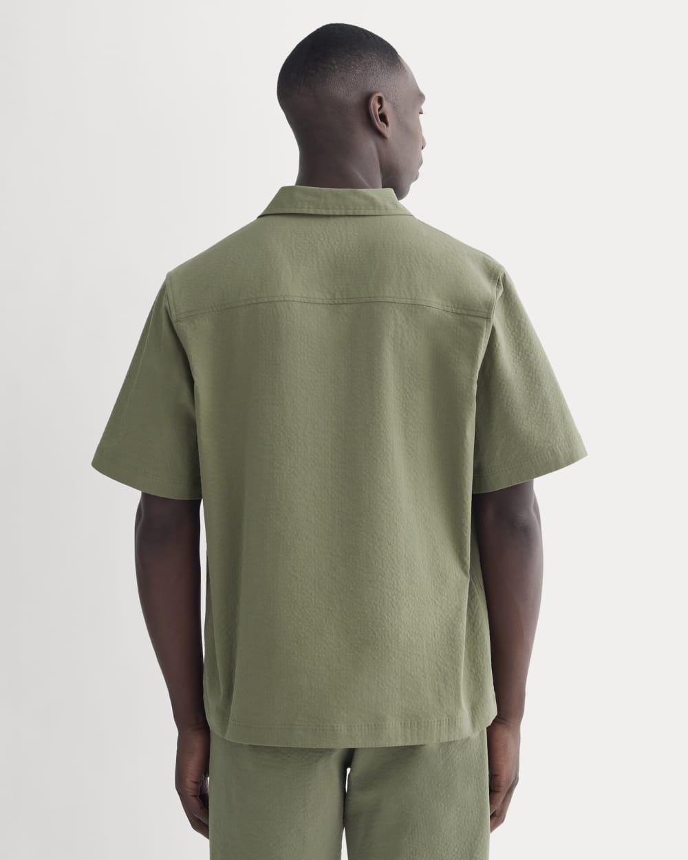 The Seersucker Resort Shirt | Lichen Green - Image 5