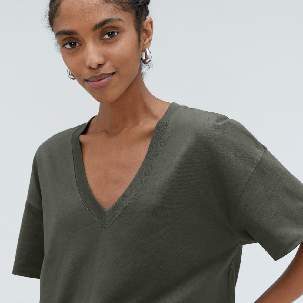 The Organic Cotton Slouchy V-Neck | Kambaba - Image 4
