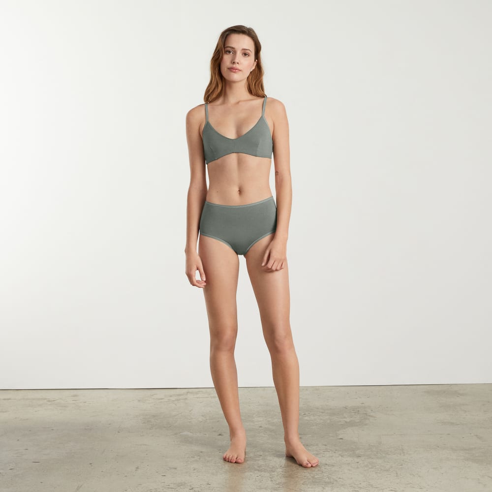 The Cotton High-Rise Hipster | Dark Sage - Image 5