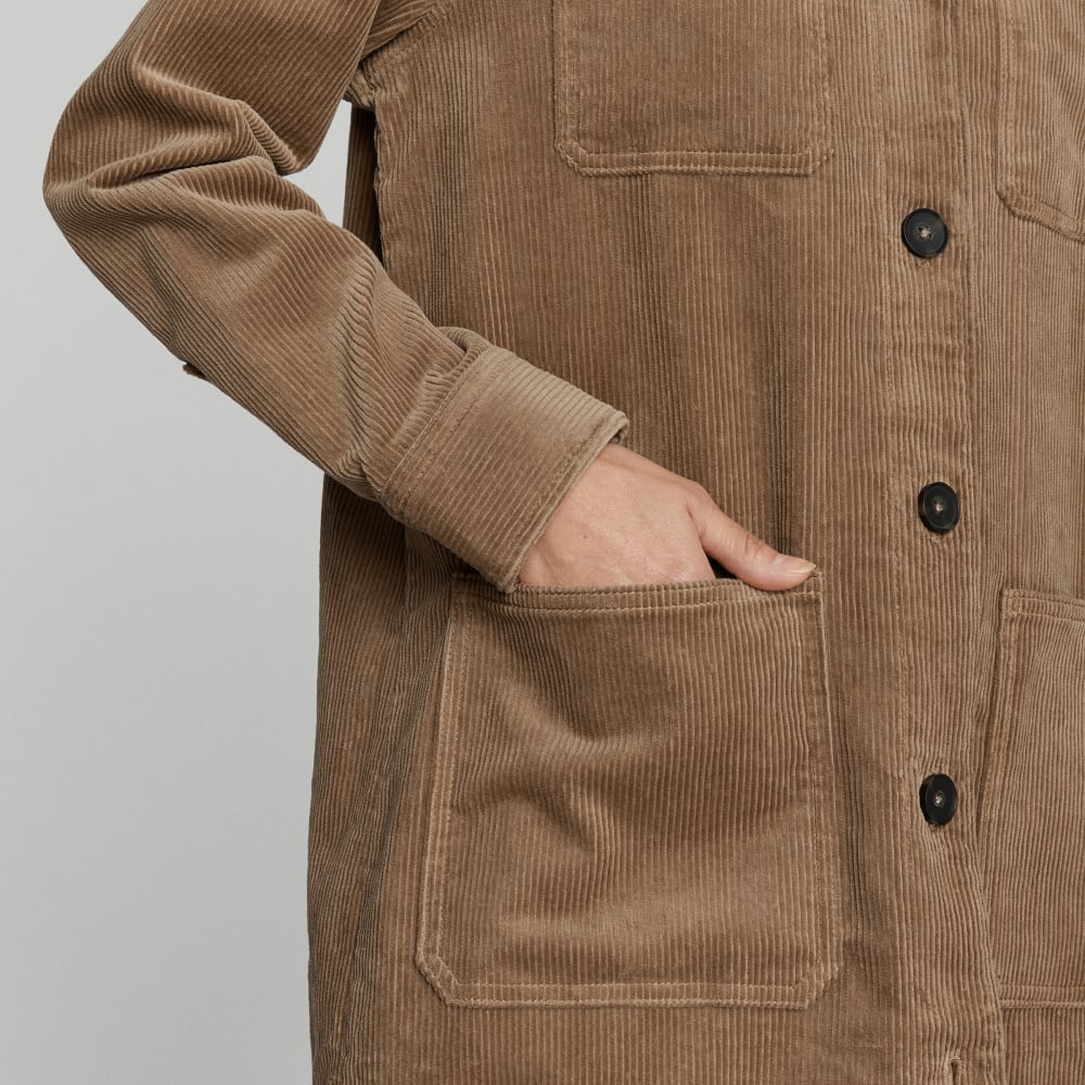 The Corduroy Long Shirt Jacket | Toasted Coconut - Image 4