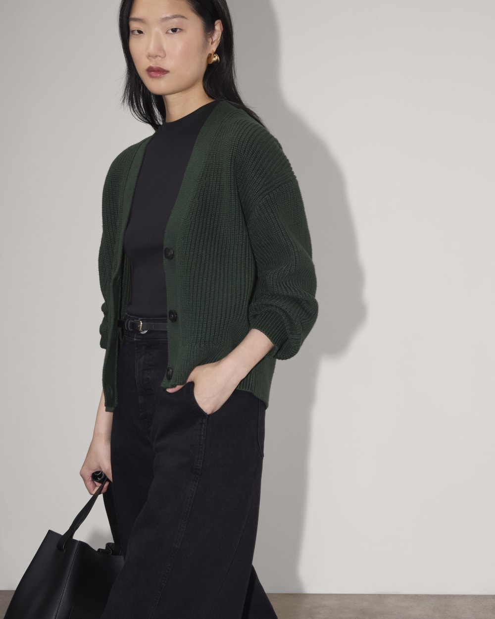 The Boxy Cardigan in Everyday Cotton | Scarab - Image 4