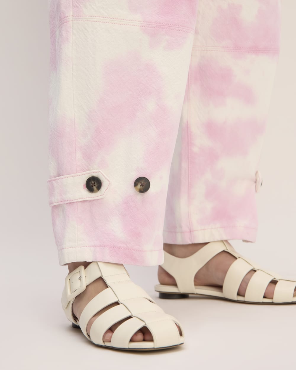 The Everlane x Marques' Almeida Canvas Oversized Barrel Pant | Pink Tie-Dye - Image 6